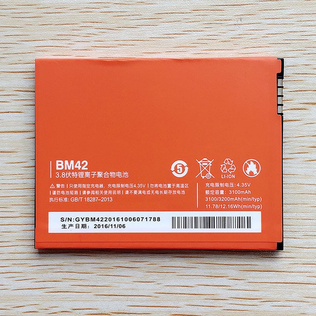 Baterai Xiaomi Redmi Note Bm42 Original Battery Hp Xiomi Batray Batere Batre Batrai 3g