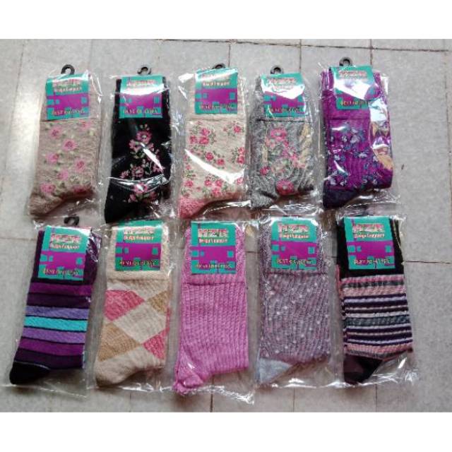 Kaos kaki anak perempuan motif warna