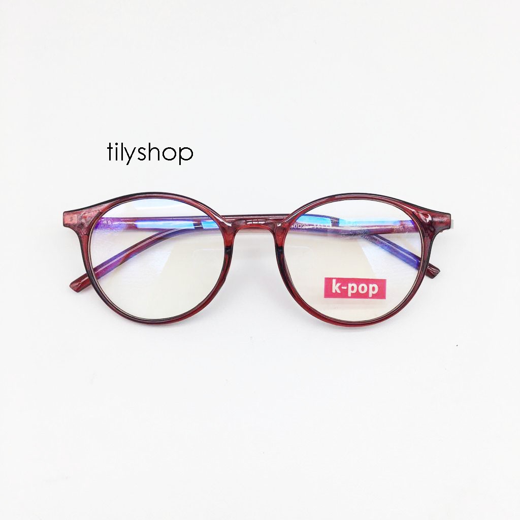 Frame Kacamata Minus ANti Radiasi Fashion Billie K-Pop Oval Strip Pria Wanita Termurah