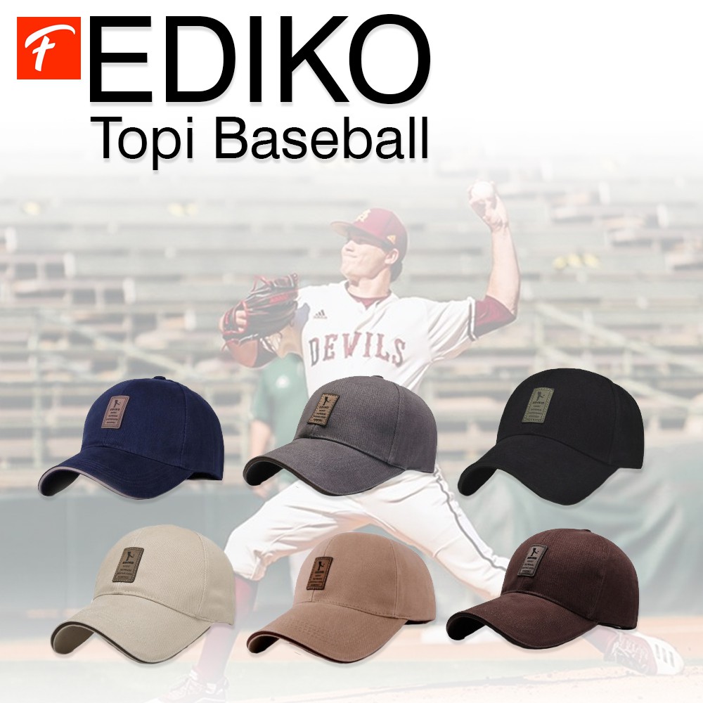 EDIKO Topi Baseball Golf Logo Ediko Sport Fashion