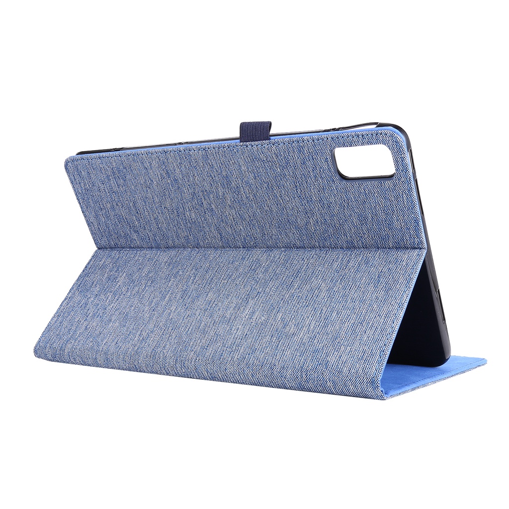 Untuk Huawei Matepad11 (2021) 10.95 &quot;Mate Pad 11 Wi-Fi 2021Tablet Protection Case Fashion Anyaman Kain Pola Warna Solid Flip Kulit Cover Lipat Berdiri