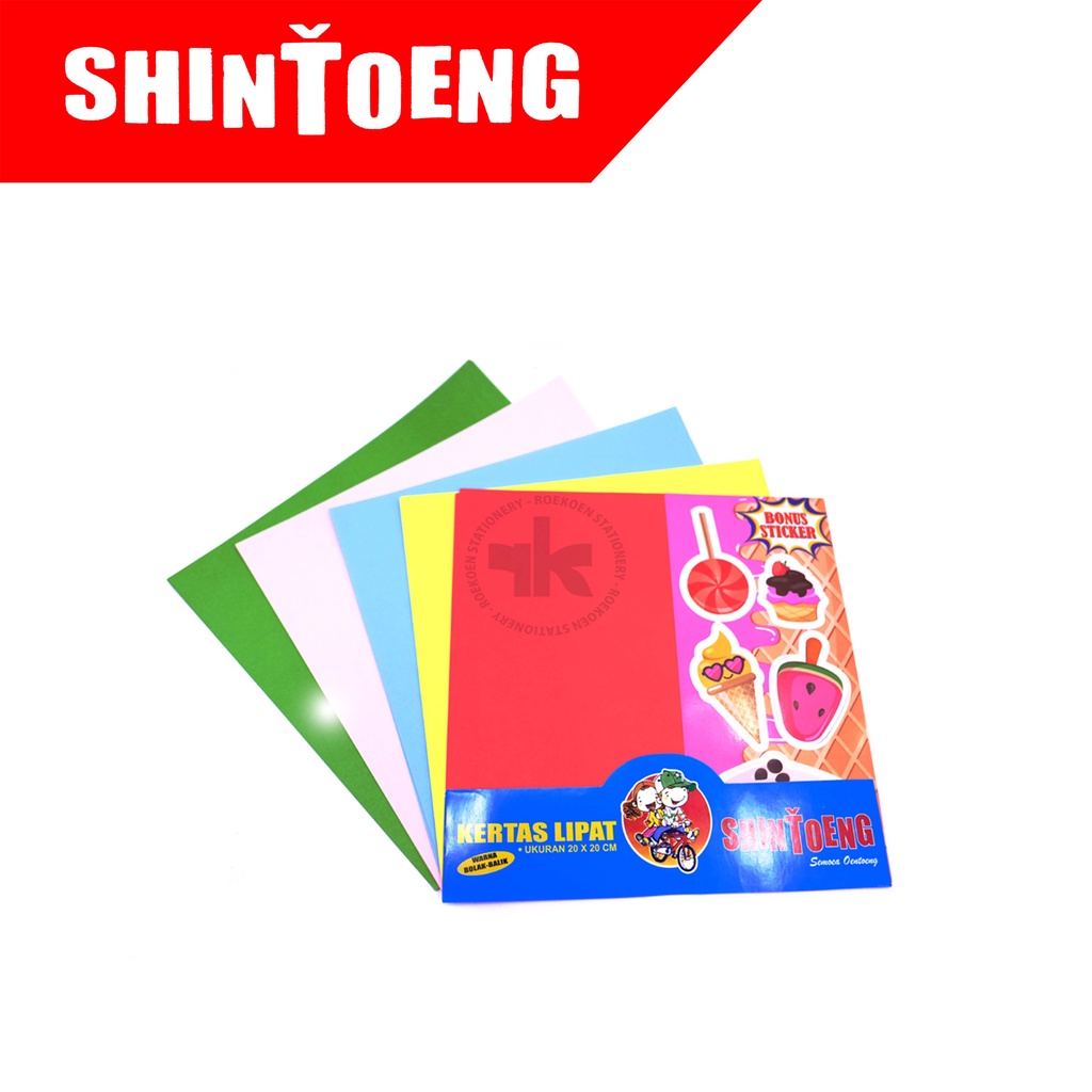 

Shintoeng Kertas Lipat 20x20cm Double Side Warna Sama (xx Sheets)