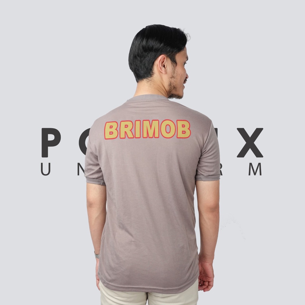 Kaos Dalam Brimob / Dinas Brimob Lengan Pendek model Slimfit