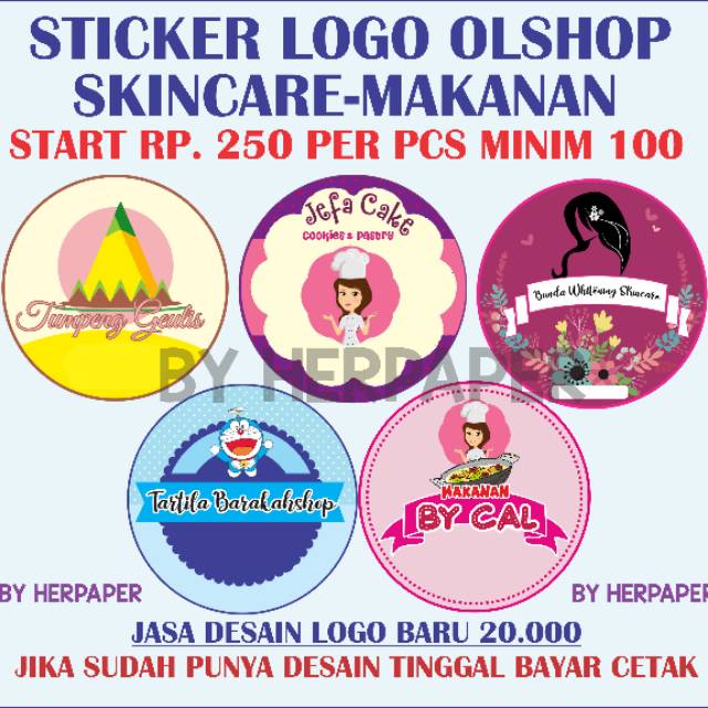 sticker MAKANAN  DAN  MINUMAN  DESAIN LOGO  MAKANAN  DESAIN 