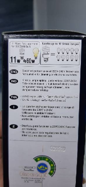 BOHLAM LAMPU PANASONIC 11 WATT LIGHT CAPSULE ECO ORIGINAL ASLI