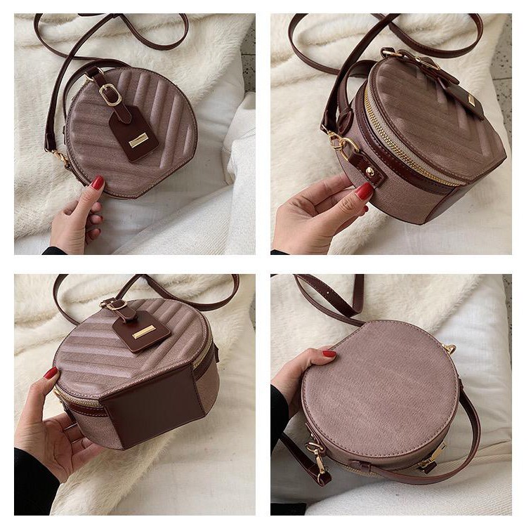 BJ42716 - BLACK/DARKPINK/WHITE - TAS ROUND BAG UNIK TAS WANITA BEST SELLER FASHION IMPORT MODIS ELEGAN TERMURAH TERLARIS TERBARU BAGSTORE JAKARTA TAS BATAM GT1496 ELJ349 BQ2716 LT1754 JT4049
