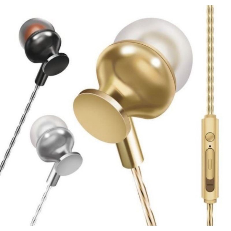 Handsfree ROKER RK30K BOOM / Headset Roker METAL HOUSING / EARPHONE STYLISH SOUND LEINGHT 1200MM