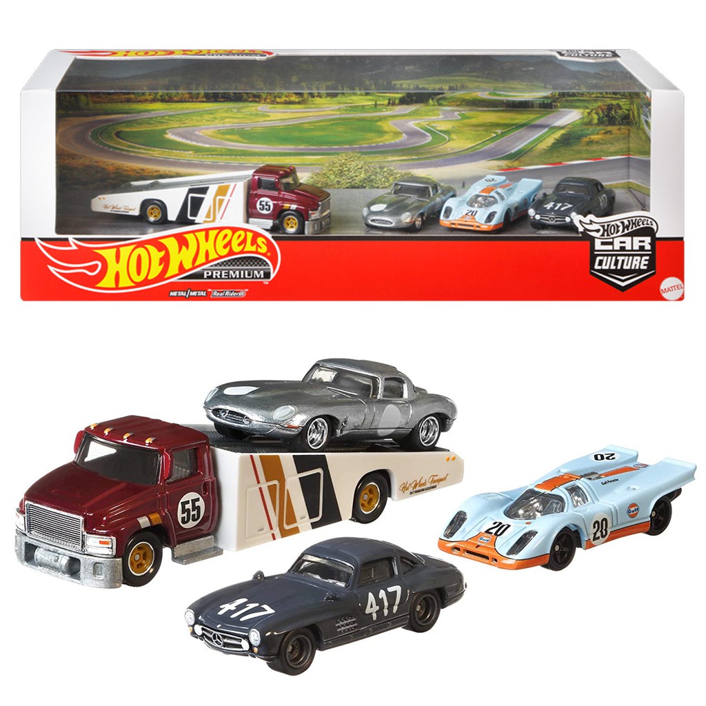 Hotwheels Hot Wheels Iconic Racers Diorama Set Premium Hot Wheels Diorama Set