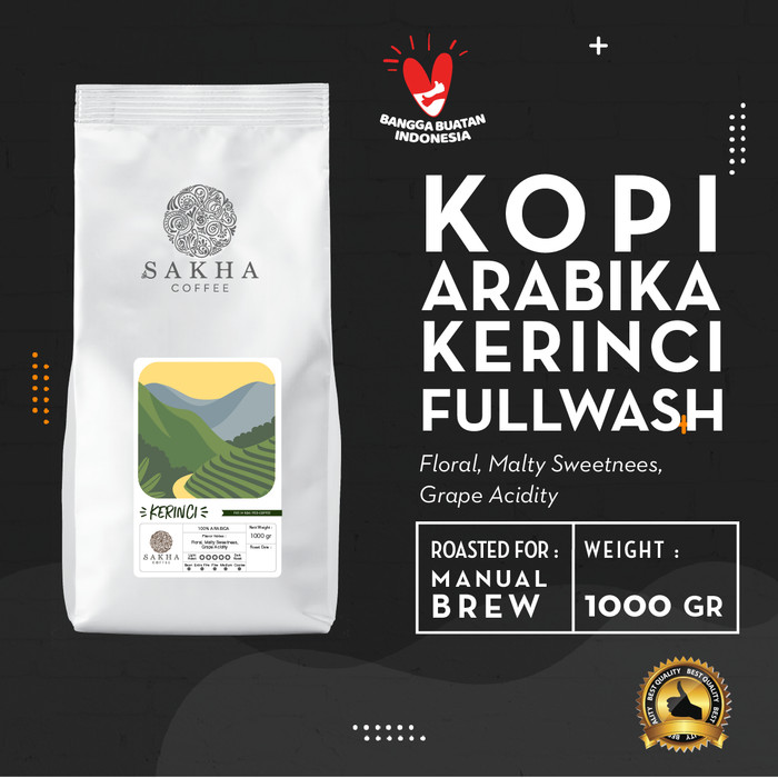 

Kopi Arabika Kerinci Jambi Roasted For Manual Brew 1 Kg - SAKHA COFFEE - KMKER1000