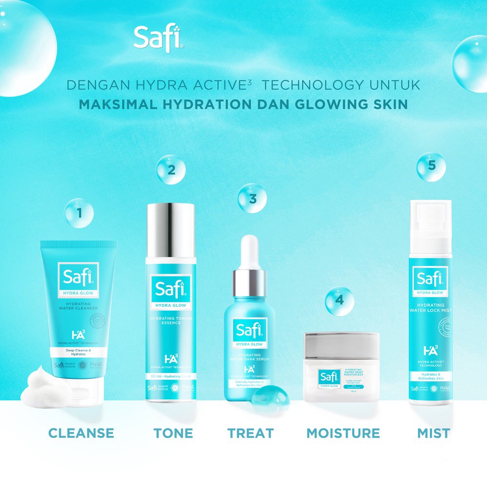 Safi Hydra Glow Hydrating Water Cleanser 125gr