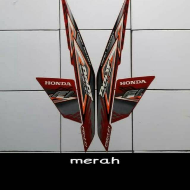Striping beat fi 2014 - merah