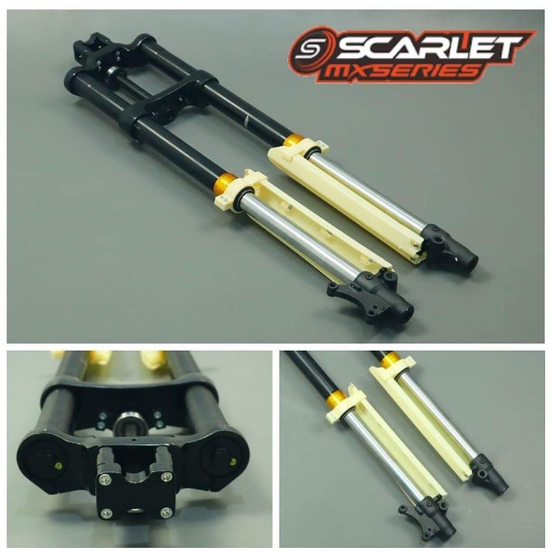 Shock USD SCARLET CNC PnP KLX / D-Tracker 150 - Hitam