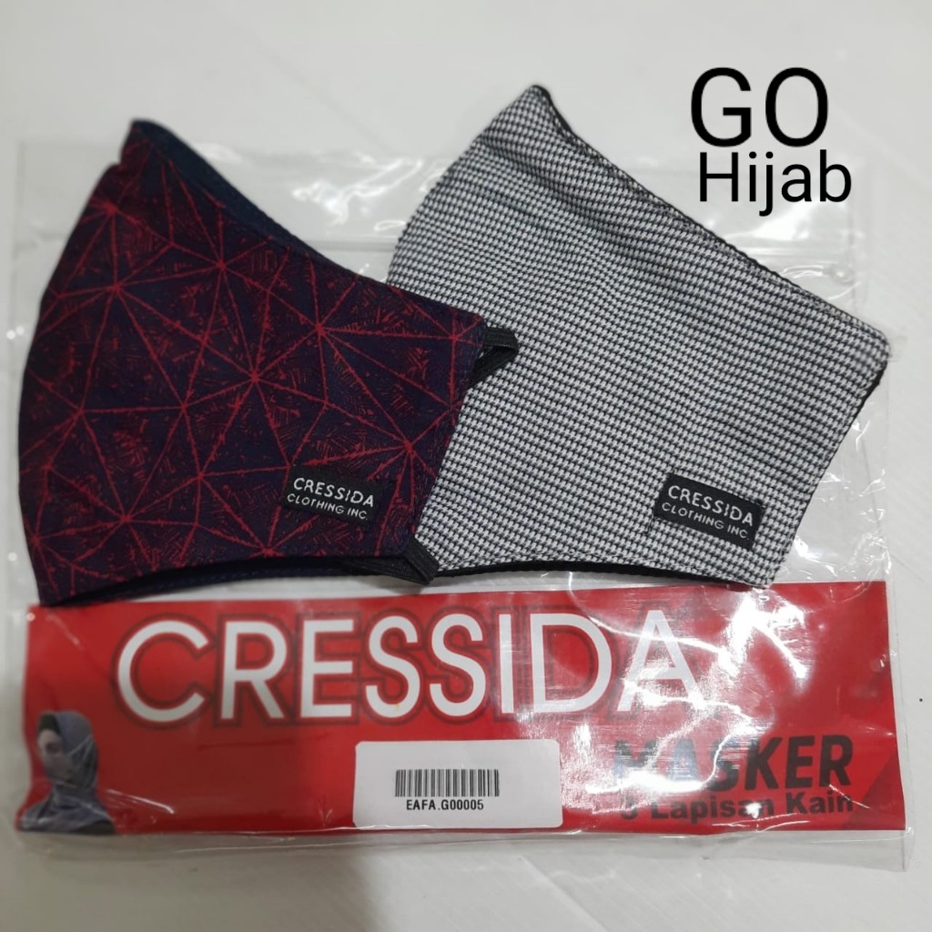 gos CRESSIDA MASKER Hijab isi 2 Masker Dewasa Katun - EAFA.G00005