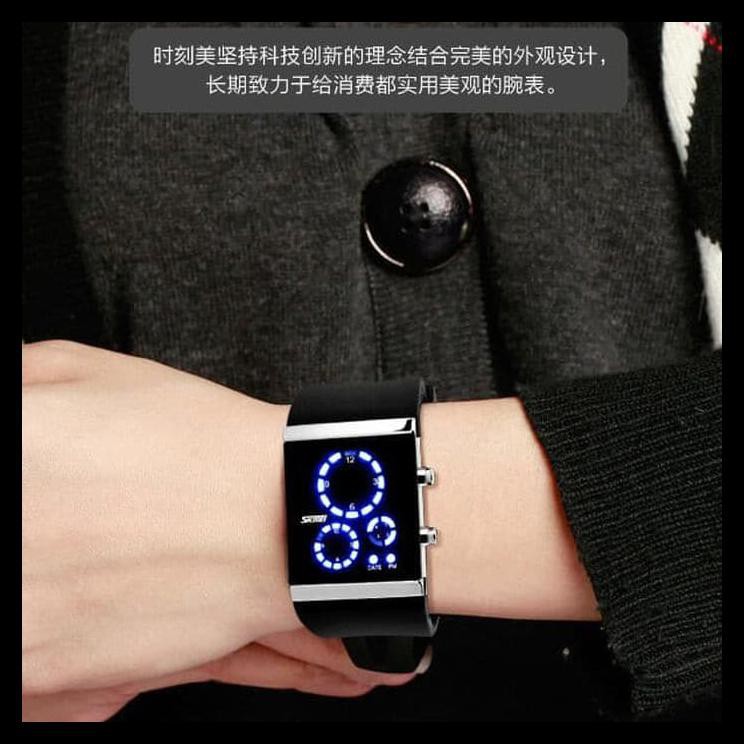 . Jam Tangan Pria Led Skmei Original Sport Casual Oulm Rolex Terbaru - Jam Dan Box KOMPLIT