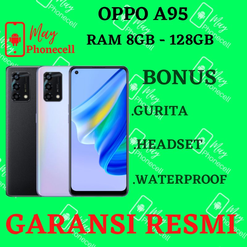 Hp Oppo A95 Ram 8GB Internal 128GB 8/128 New Baru Garansi 12 Bulan Termurah Terlaris Promo