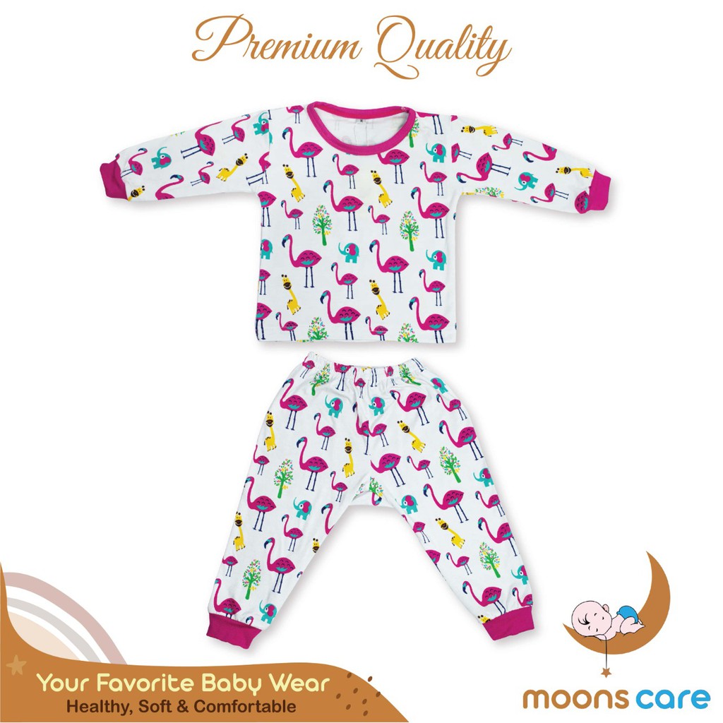 moons care SNI Kids 2-9 tahun Stelan Piyama Motif Baju Tidur Anak Piyama Pajamas 1 2 3 4 5 6 7 8 9 10 tahun