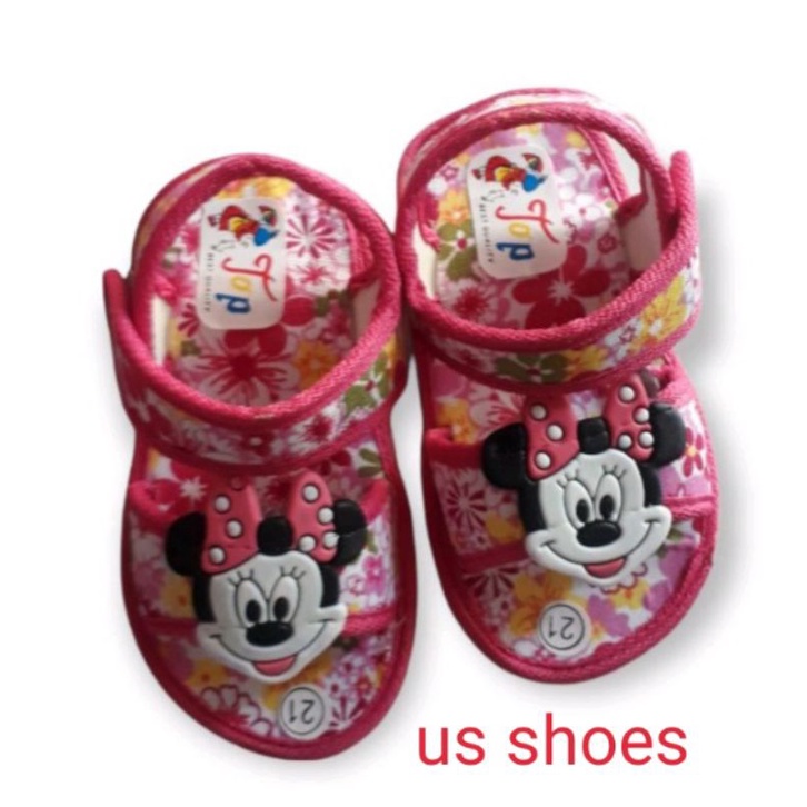 sandal anak perempuan/sandal bayi tali belakang/sandal tali L