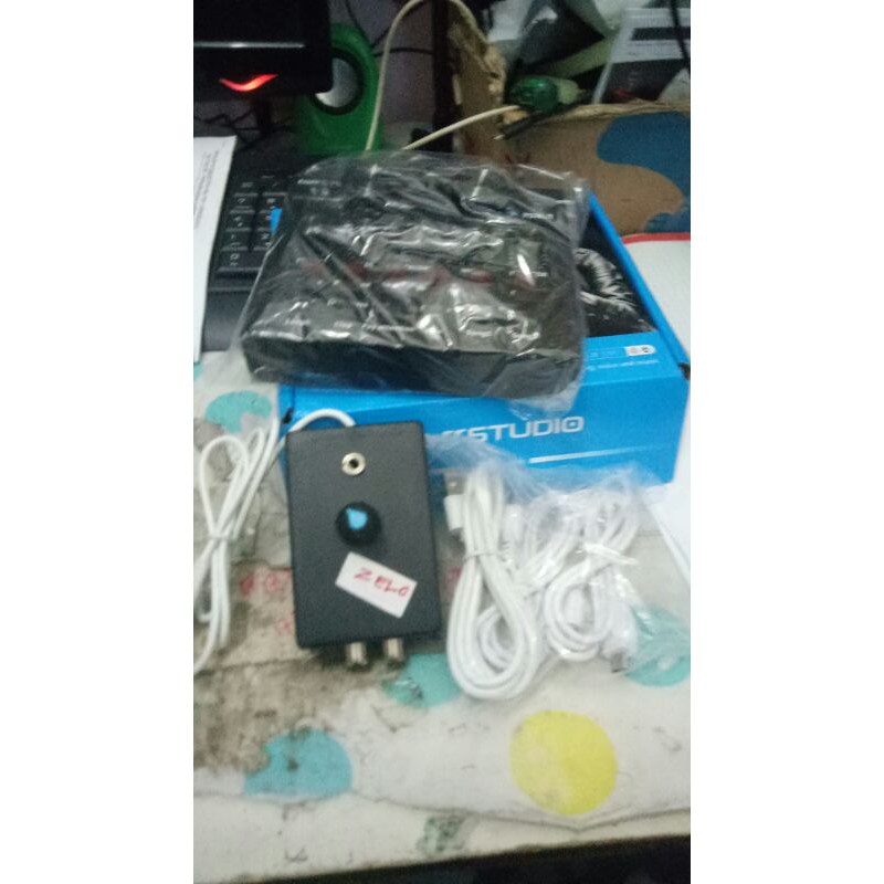 splinter dilengkapi microphone + dengan soundcard v8