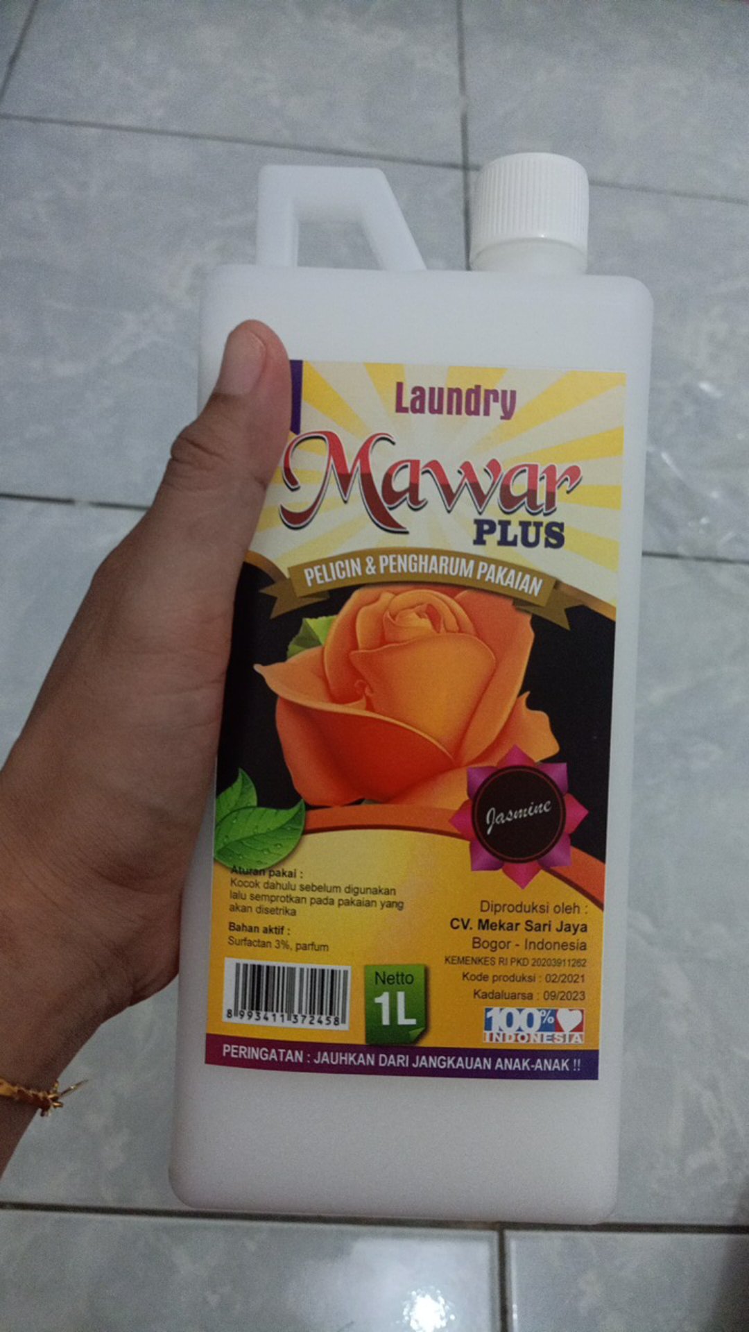 Mawar Plus Orange - Setrika Super Laundry - Pengharum Dan Pelicin Pakaian