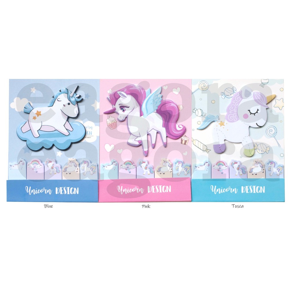 

Sticky Notes Flying Unicorn Memo Lucu Unik