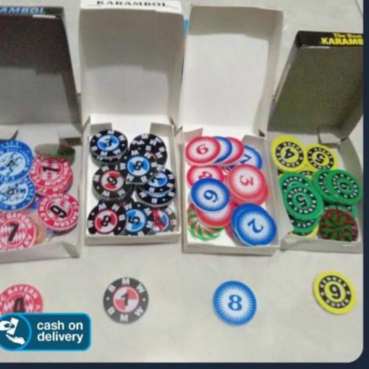 Hot Brand Meja Karambol Besar 100 cm x 100 cm Komplit Biji Dan Kristal