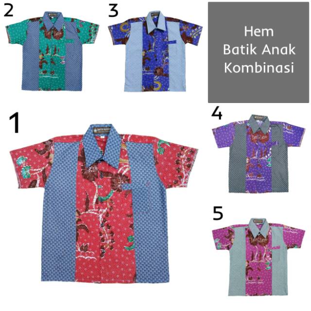 6800 Model Baju Batik Anak Cowok Kombinasi HD