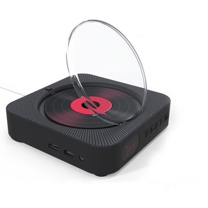 {suhadistore} DVD VCD CD PLAYER KPOP Portable Bluetooth Music Player Remote Control - Hitam Diskon