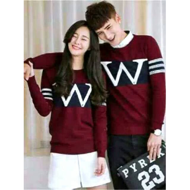 Cp W LT/ Fashion pria wanita Couple cewek cowok baju couple cewek cowok sweater couple cewek cowok