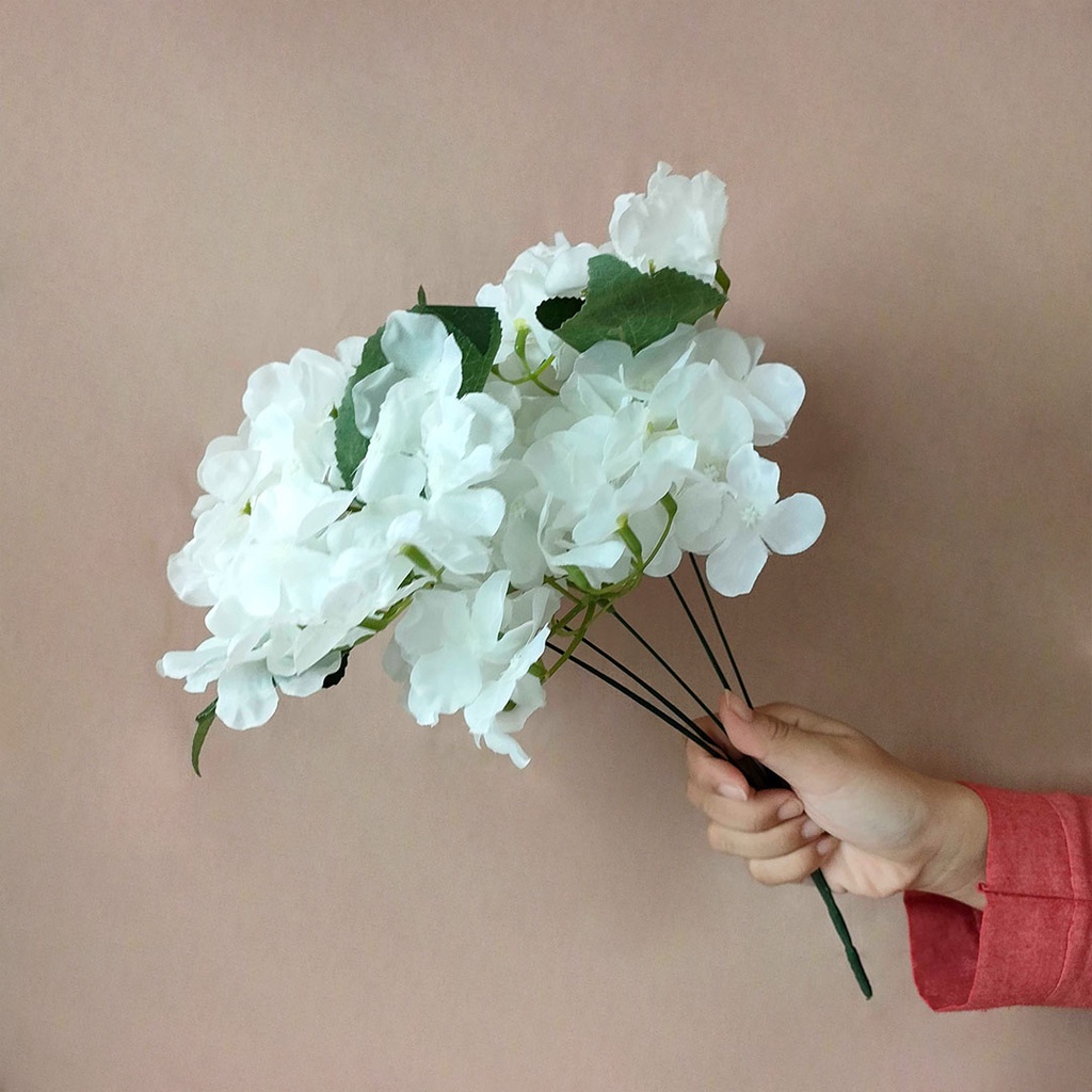 Jumbo Hydrangeas x5 Bunga Hortensia Palsu Bunga Artifcial Hydrangea Bunga Palsu  Dekorasi Wedding Premium
