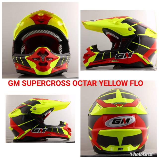 HELM GM CROSS OCTAR YELLOW FLUO