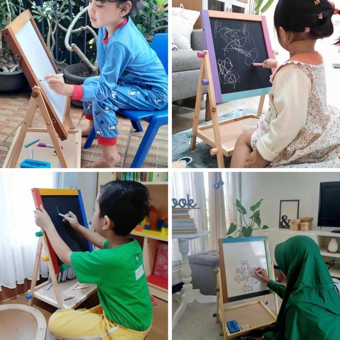 

MAINAN ANAK / MENKAY 2 IN 1 DRAWING BOARD | PAPAN TULIS ANAK DAPAT KAPUR & SPIDOL NON COD