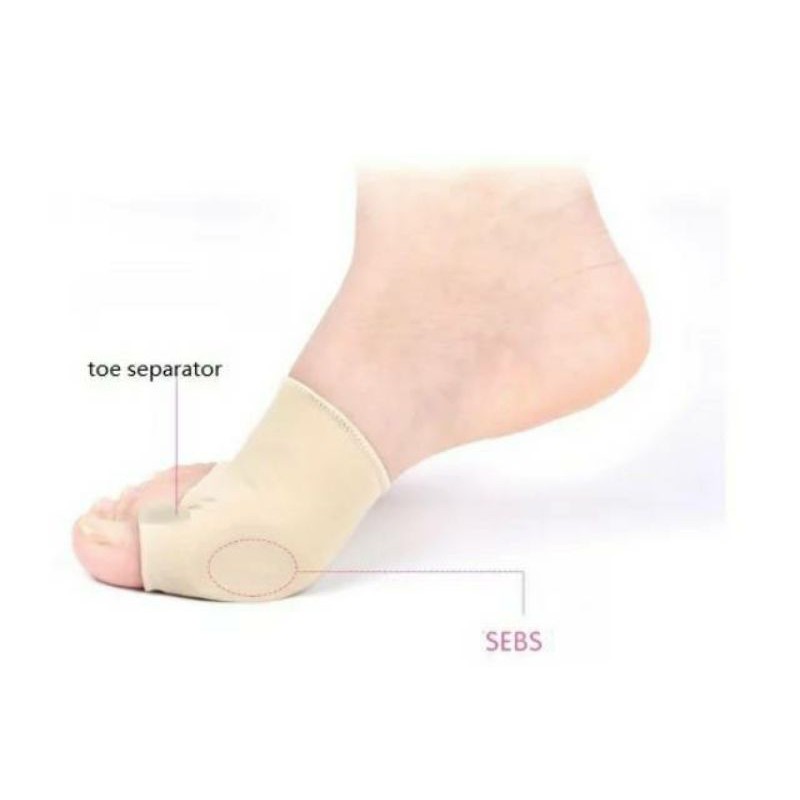 Alat Terapi Sleeve Korektor Tulang Jempol Bunion Bengkok Hallux Valgus Orthotics Sepasang