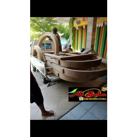 KUSEN PINTU LENGKUNG MEWAH KAYU JATI BLORA