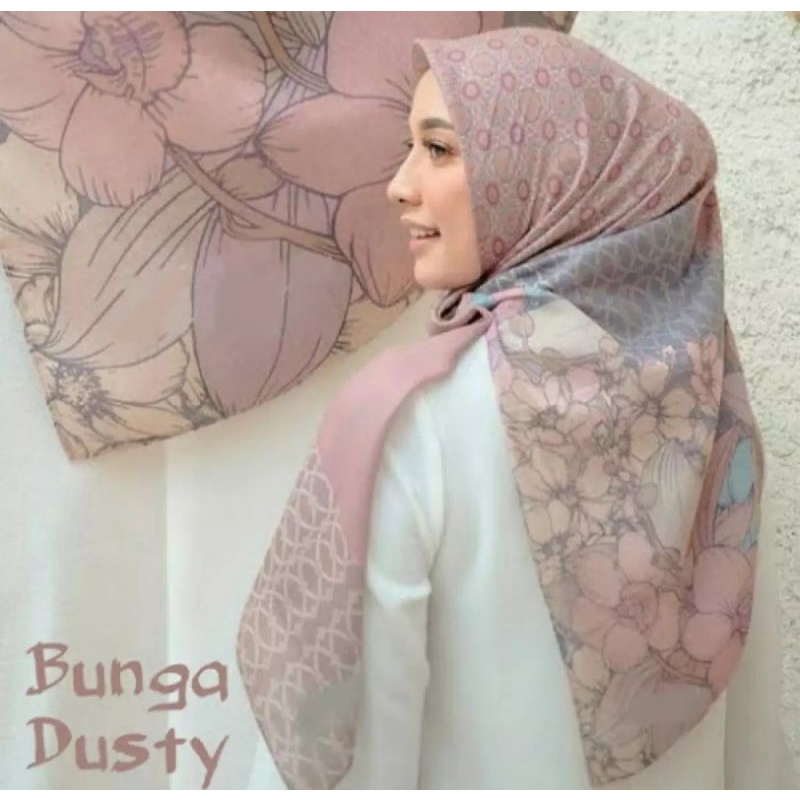 Hijab segi empat motif terbaru 2021 / Kerudung Dennay kw Voal / Jilbab / HIJAB / Kerudung