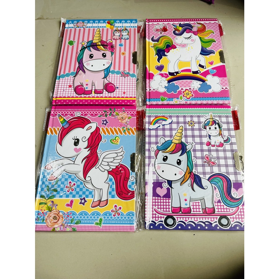 

Buku diary gembok motif unicorn satuan