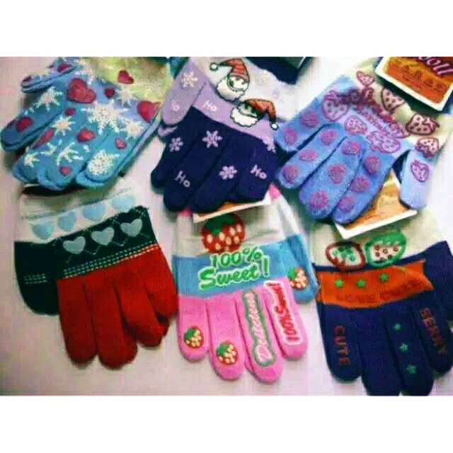 Sarung Tangan Motor Wanita Wooll Woman Hand Gloves For Skating Anti Dingin