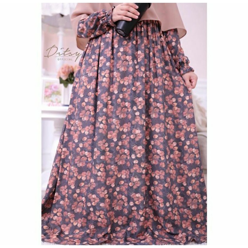 ditsy autumn charcoal size M