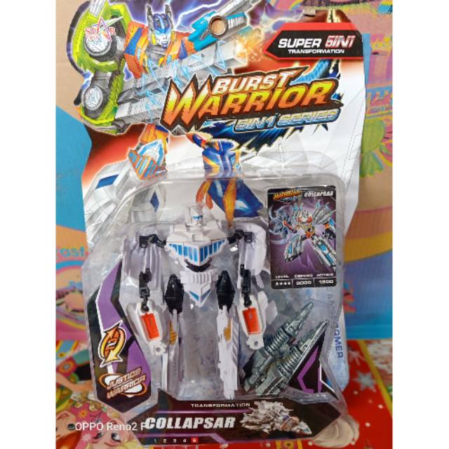 ROBOT COLLAPSAR 24-RB17 / mainan robot warrior burst super transformation 5 IN 1 / mainan tobot