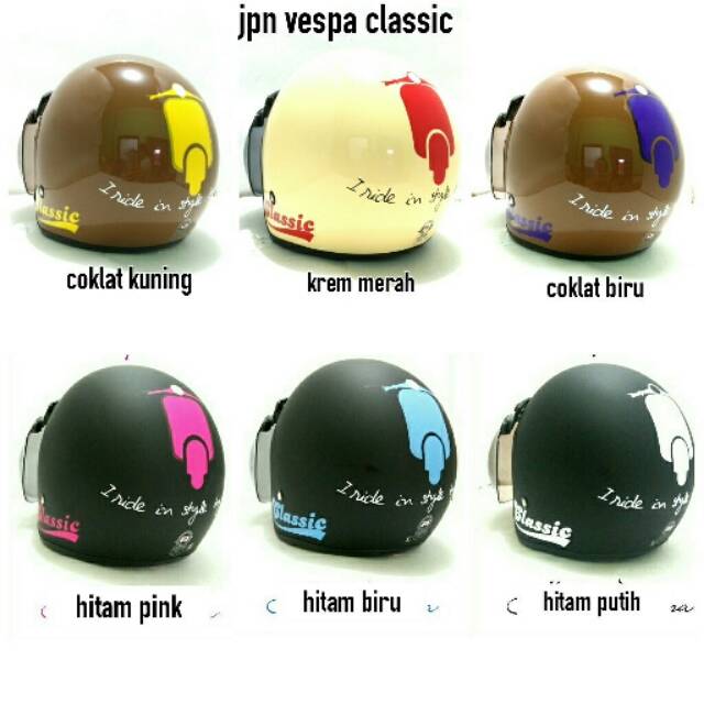 HELM JPN VESPA KLASIK KACA