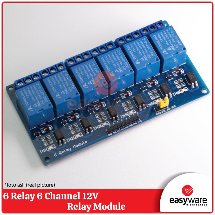 Relay module 6 channel 6 relay module low trigger 5V 12V DC