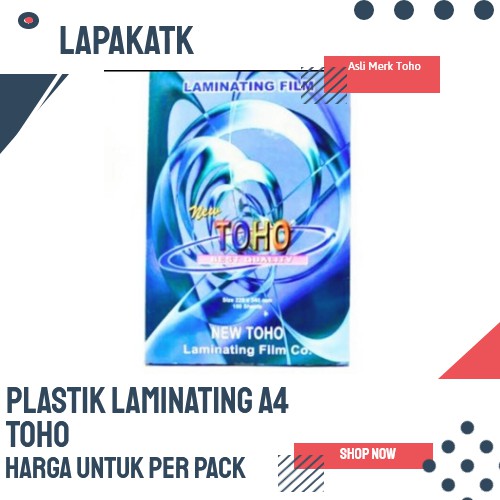 

Termurah Plastik Laminating A4 Toho 100 Micron ++++