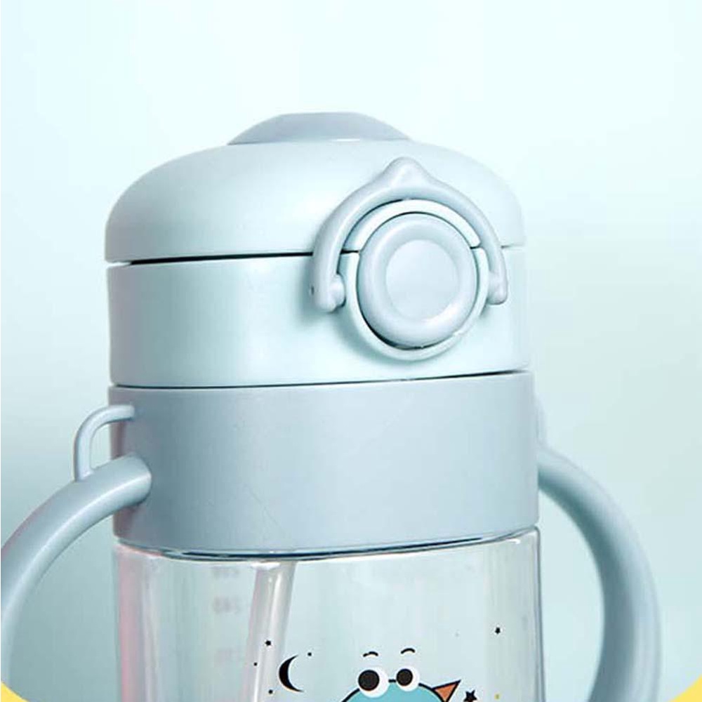 REBUY Rebuy Botol Air Anak Musim Panas Anti Bocor Bayi Kartun Anak Memantul Tutup Cangkir Mug Luar Ruangan
