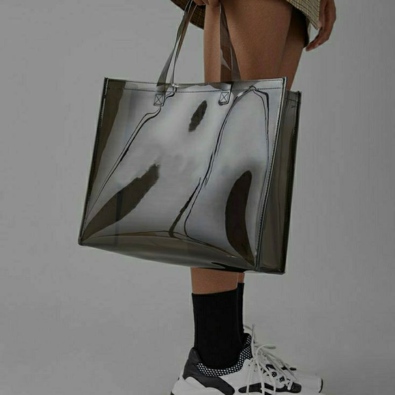Tas transparan besar PVC premium