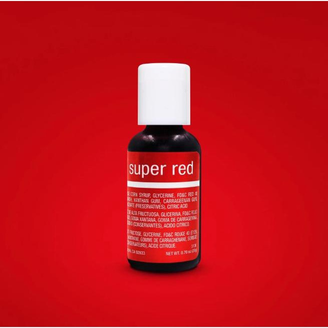 

Super Red Chefmaster Liqua-Gel Food Coloring 20 ml TERLARIS TERPERCAYA ORIGINAL