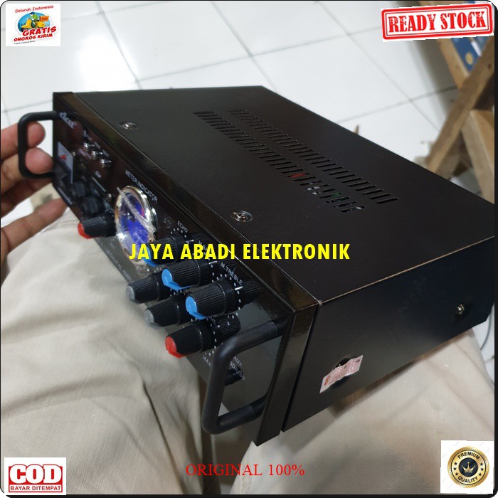 G426 power ampli bluetoth amplifier karaoke mixer ac dc digital player echo mixing bluetoot bluetot blutut USB MP3 audio sound system AC DC profesional pro aux dj vocal vokal channel chanel G426  MAXSIMAL SPEAKER PASIF UKURAN BISA.SAMPAI 12 INCI SEPAS