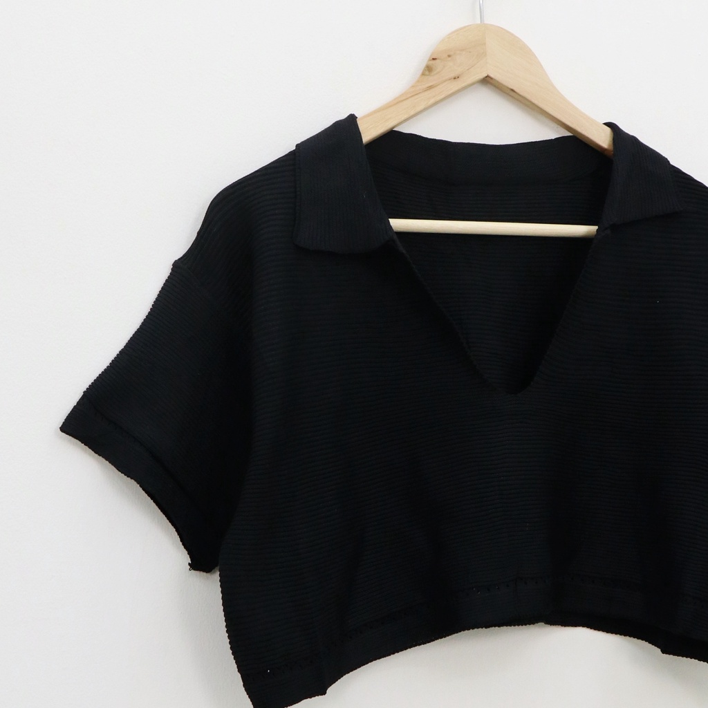 Vaty crop top knit -Thejanclothes