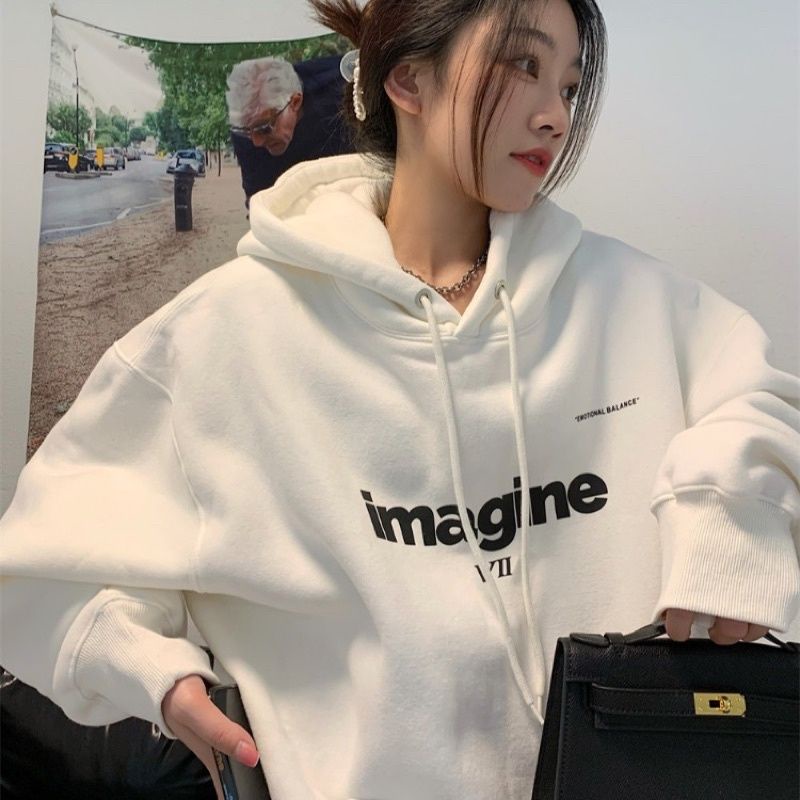 Hoodie Big Size [S - XXXXXL(6XL)] Jaket Sweater IMAGINE Imagino Korean Fashion Emotional Balance Jumbo OVERSIZE 6XL 5XL 4XL 3XL 2XL XL L M S