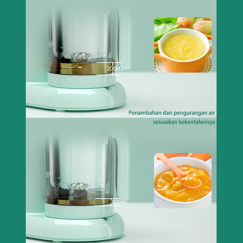 SYH Mall MISUTA BABY PUREE 4 in 1 Multi-functional Digital Baby Food Processor / Pasta Cooker / Baby Food Maker /  Blender Steam / Baby Safe Alat Pembuat Makanan/STEAM &amp; BLENDER