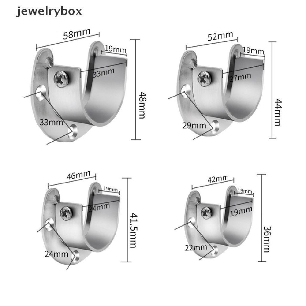 (jewelrybox) Tiang Dudukan Pakaian Adjustable Bahan Stainless Steel Tebal