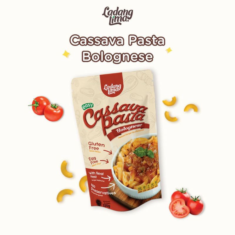 

Cassava Pasta Bolognese Ladang Lima 155gr